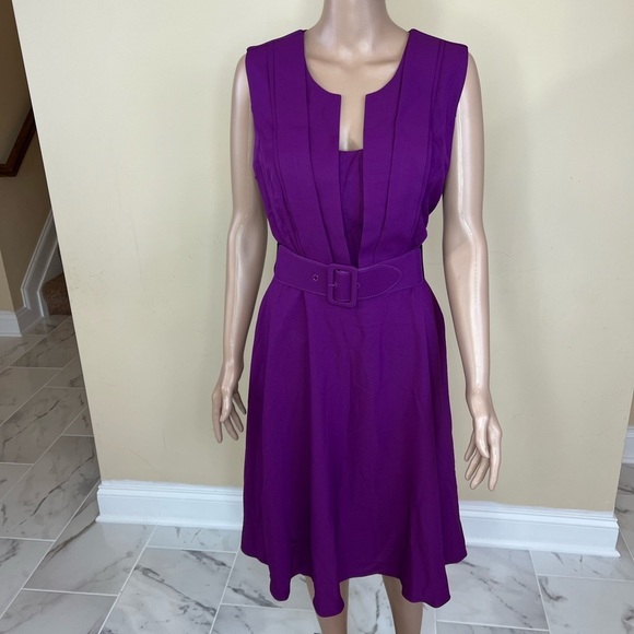 𝅺City chic belted dress - Picture 6 of 11